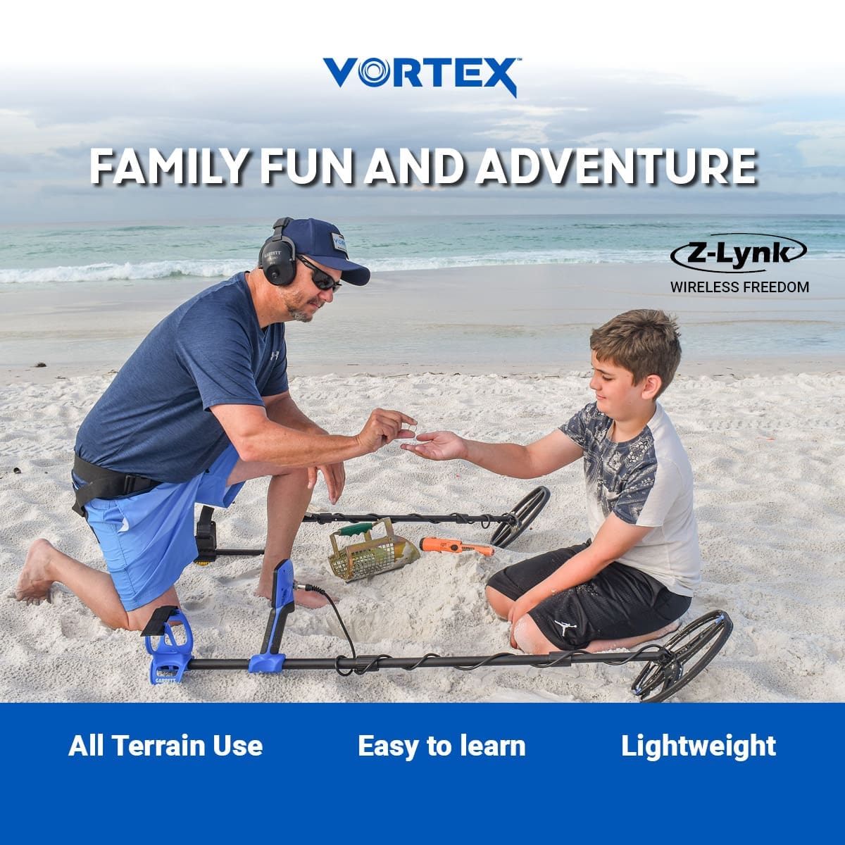 Rize Garrett Vortex VX5 Dedektör - VX5, Vortex ailesine giriş için aynı katlanabilir gövde mantığını kullanır.